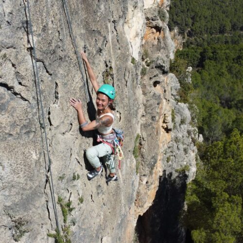 Bautismo de escalada en roca en Costa Blanca Alicante